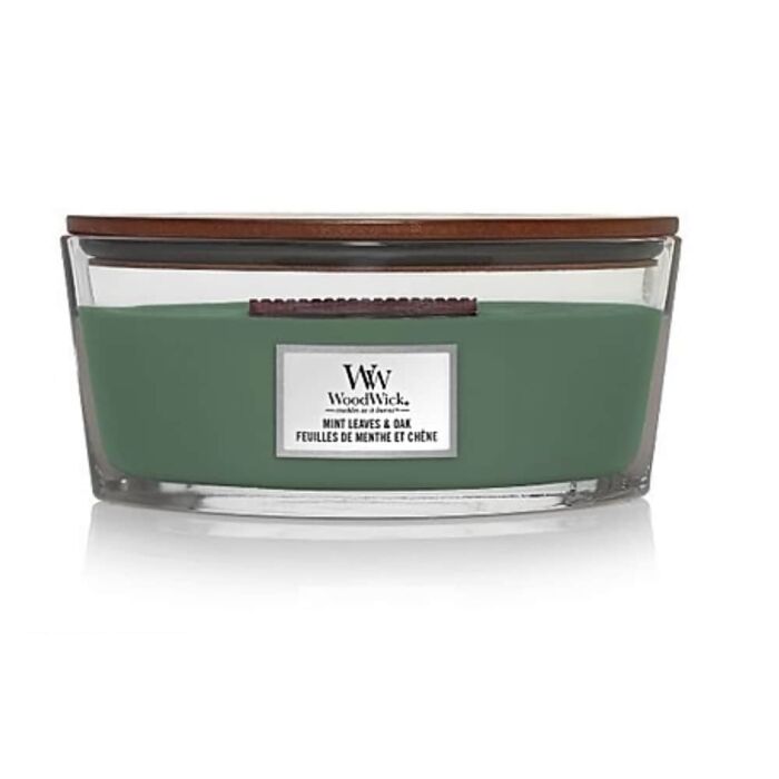 WoodWick - Mint Leaves and Oak - Ellipse Jar